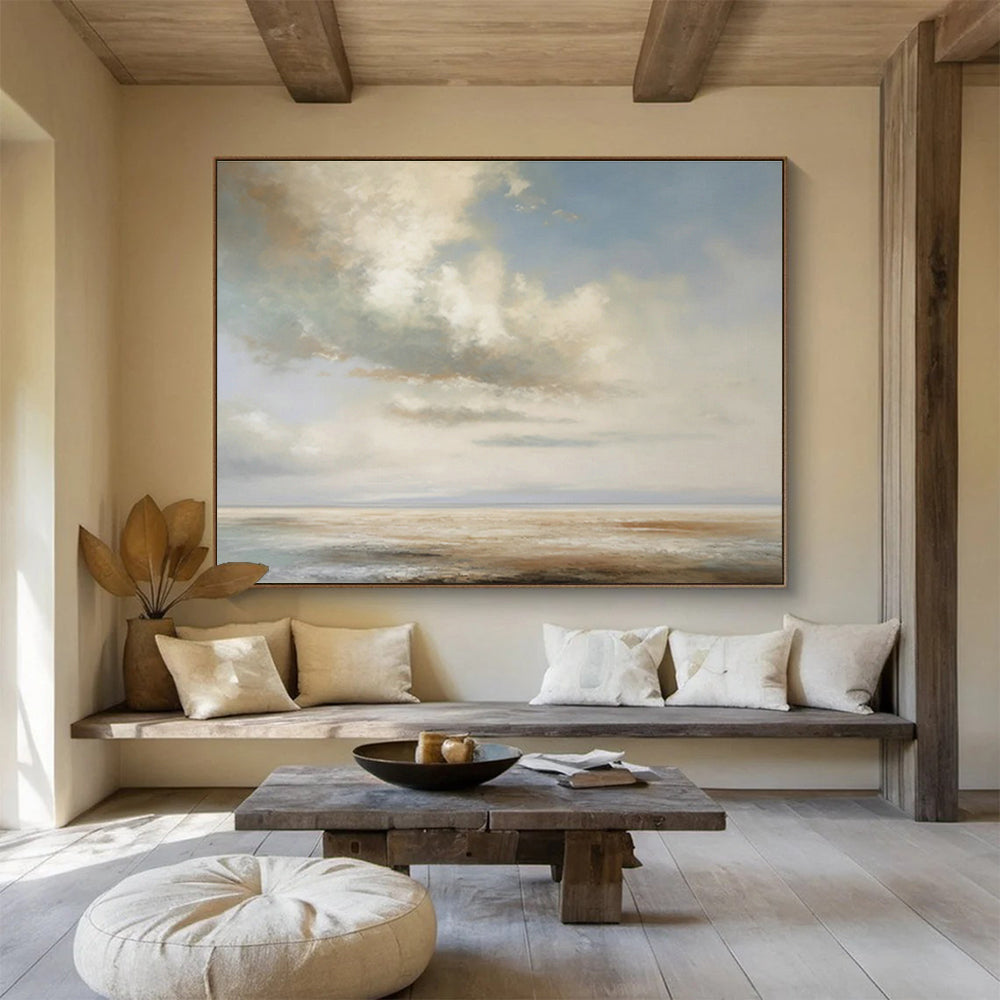 Oversized Custom Hand-Painted Abstract Art for Billiard Hall DLZ2718