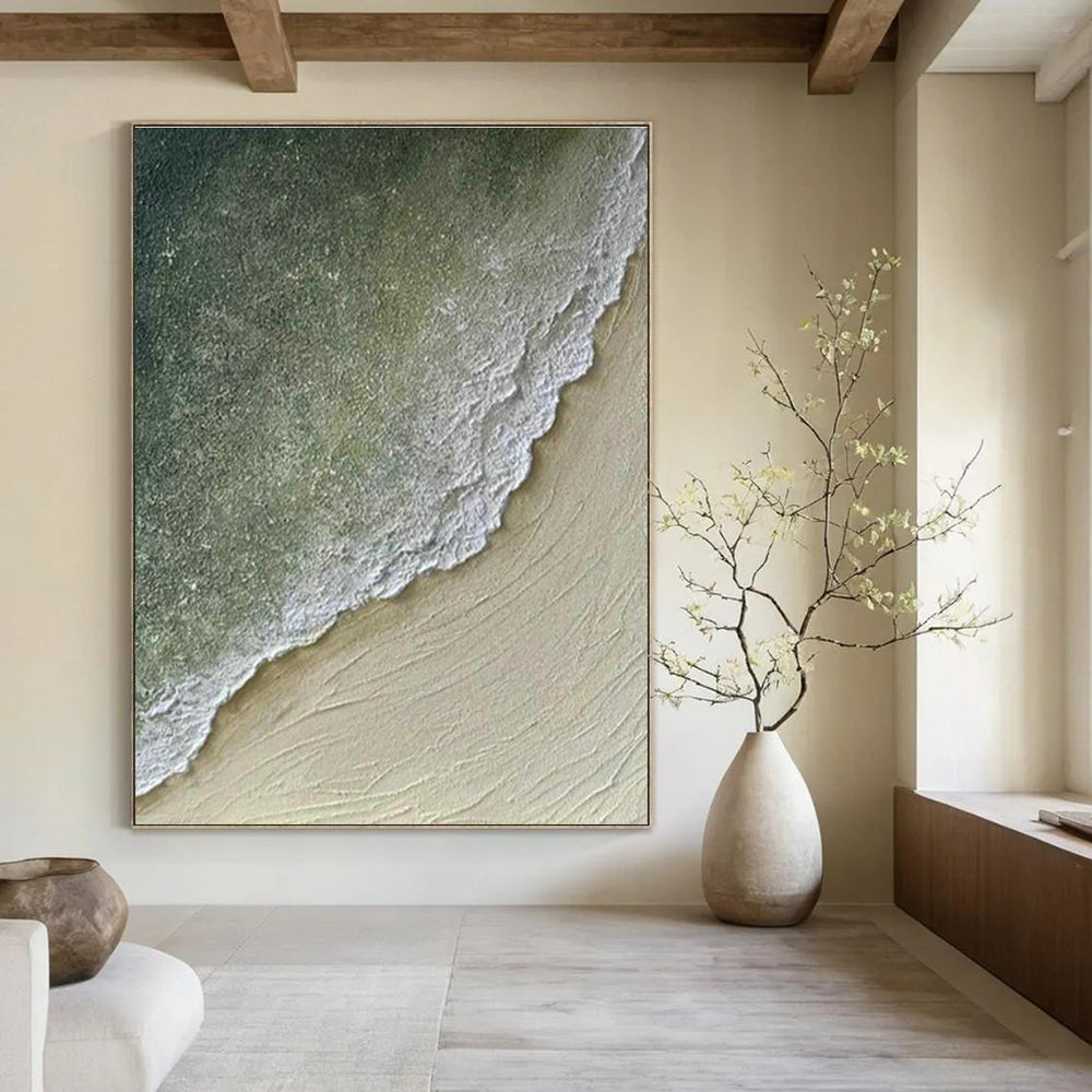 Massive Custom Hand-Painted Abstract Painting - Botanical Elegance for Orchid Conservatories  DLZ0222