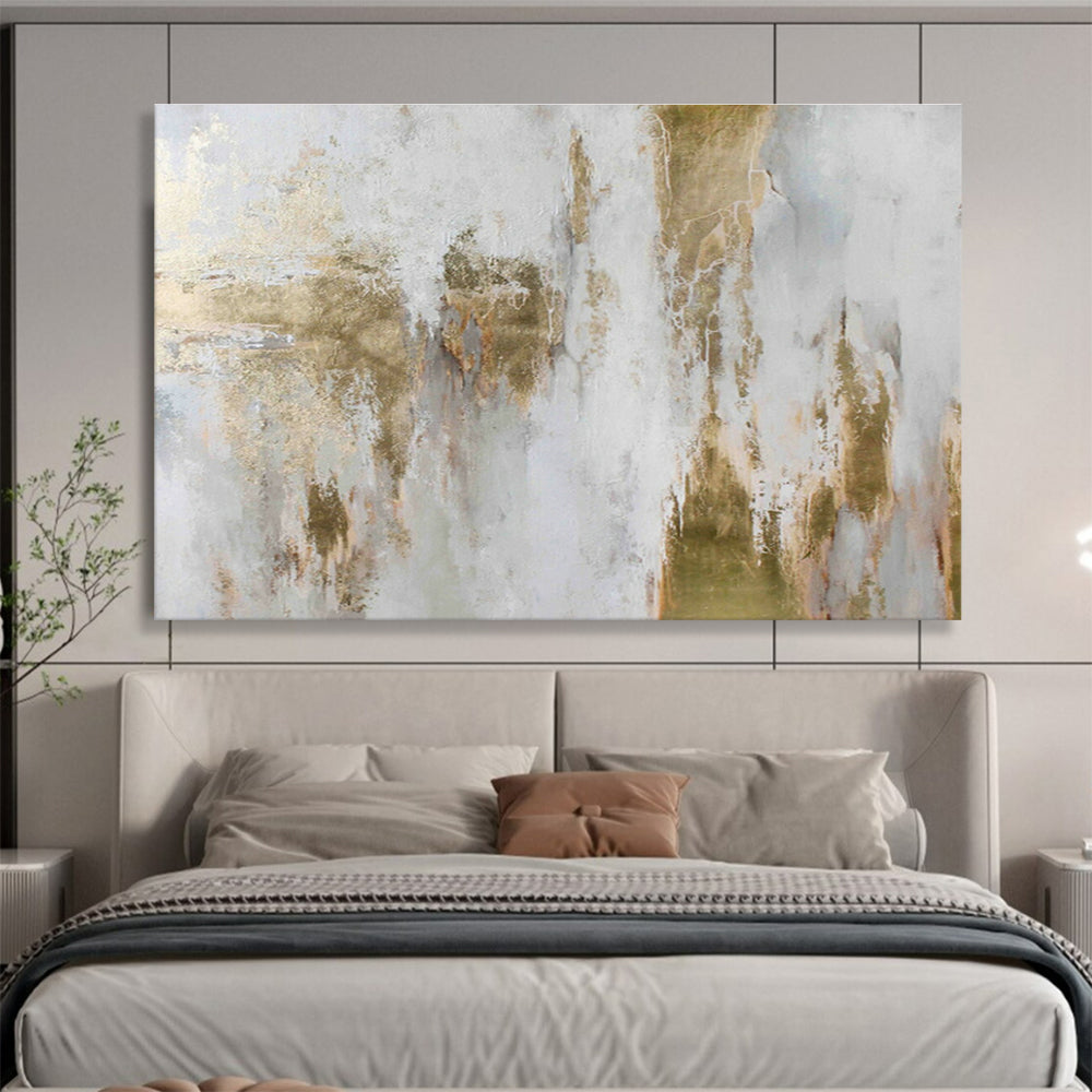 Custom Giant Abstract Hand Painting for Treehouse Resort Common Area DLZ2905