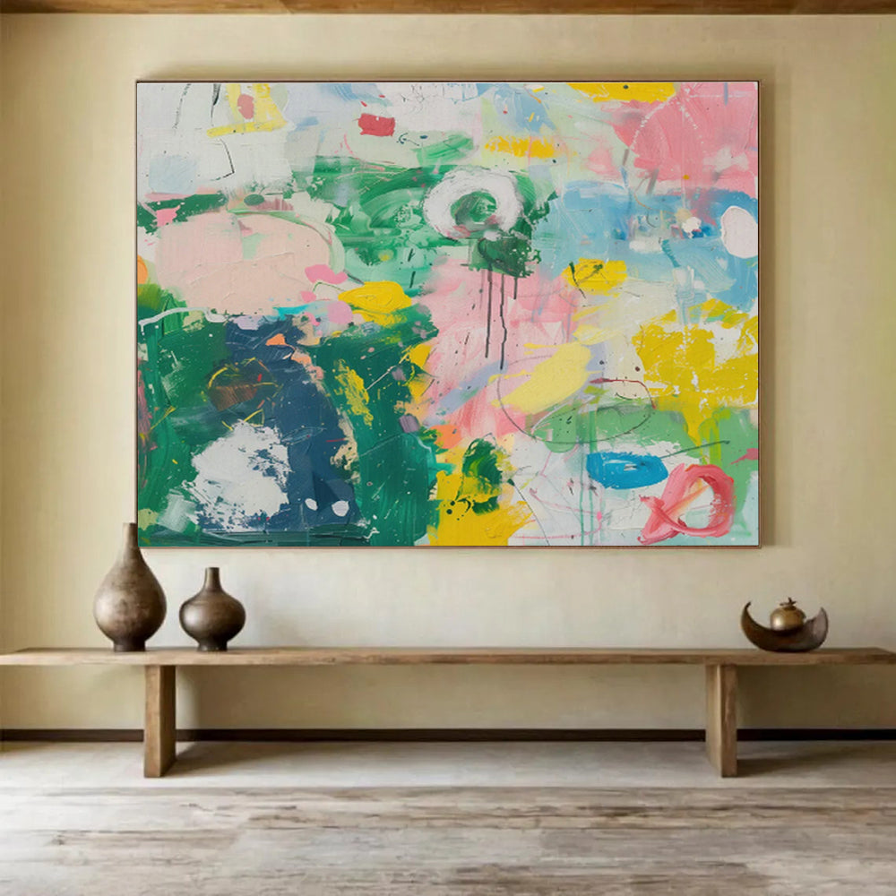 Oversized Custom Hand-Painted Abstract Art for Subterranean Cave Exploration Research Center DLZ2866