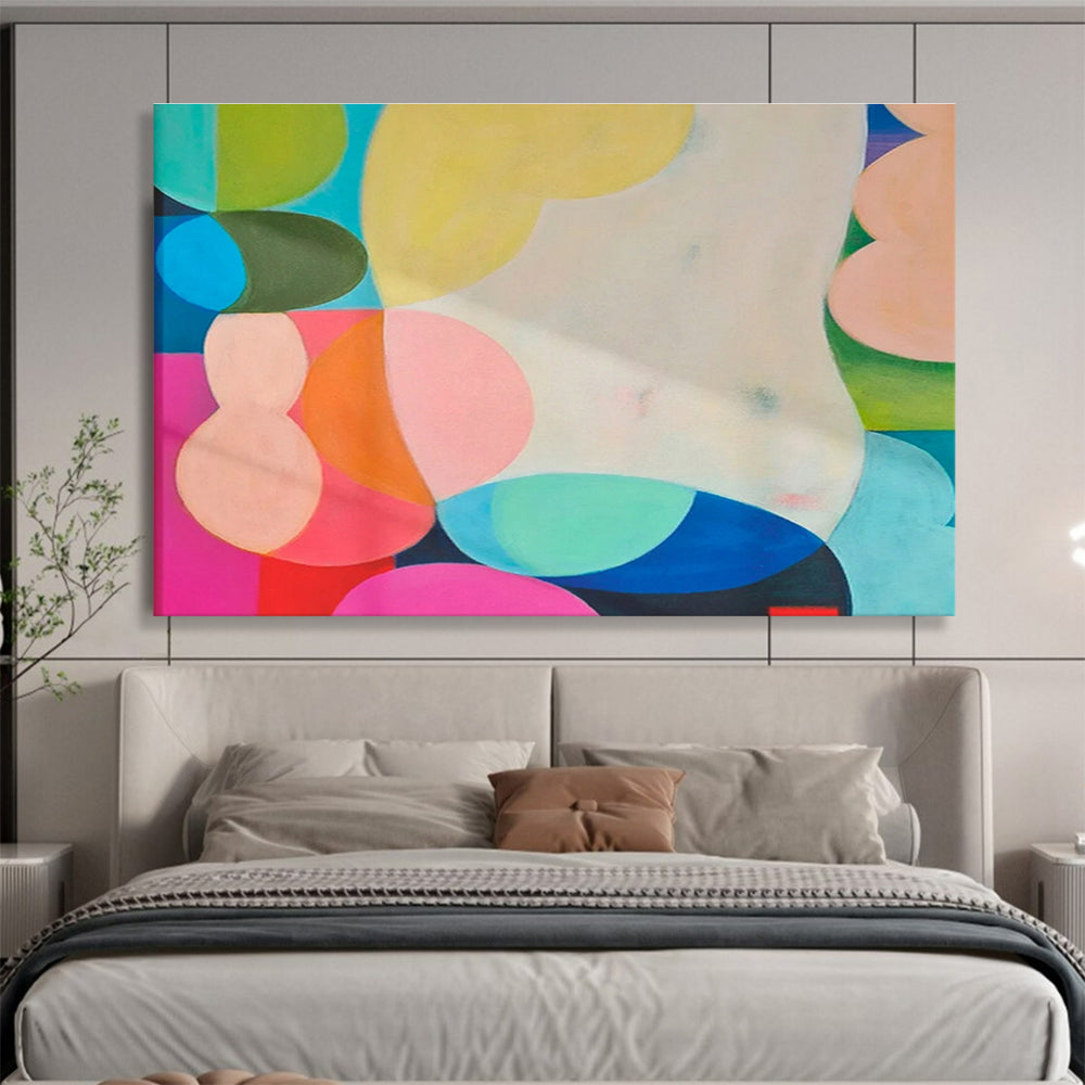Holographic Foil Custom Hand-Painted Abstract for Retail Store Windows