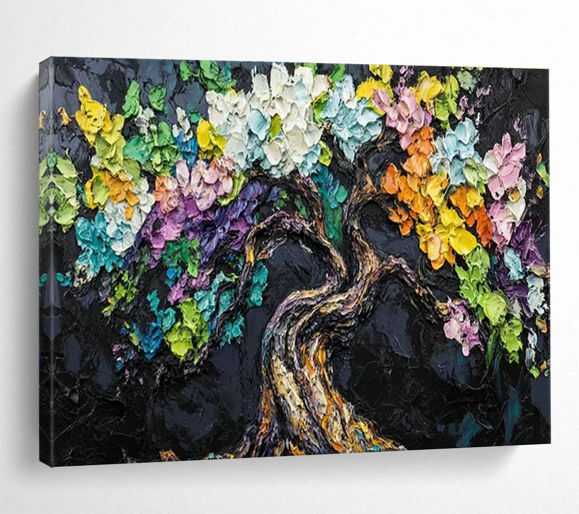 Custom-Made Giant Abstract Hand Painting for Subterranean Geothermal Power Plant Power Generation Capacity Expansion Center DLZ3209