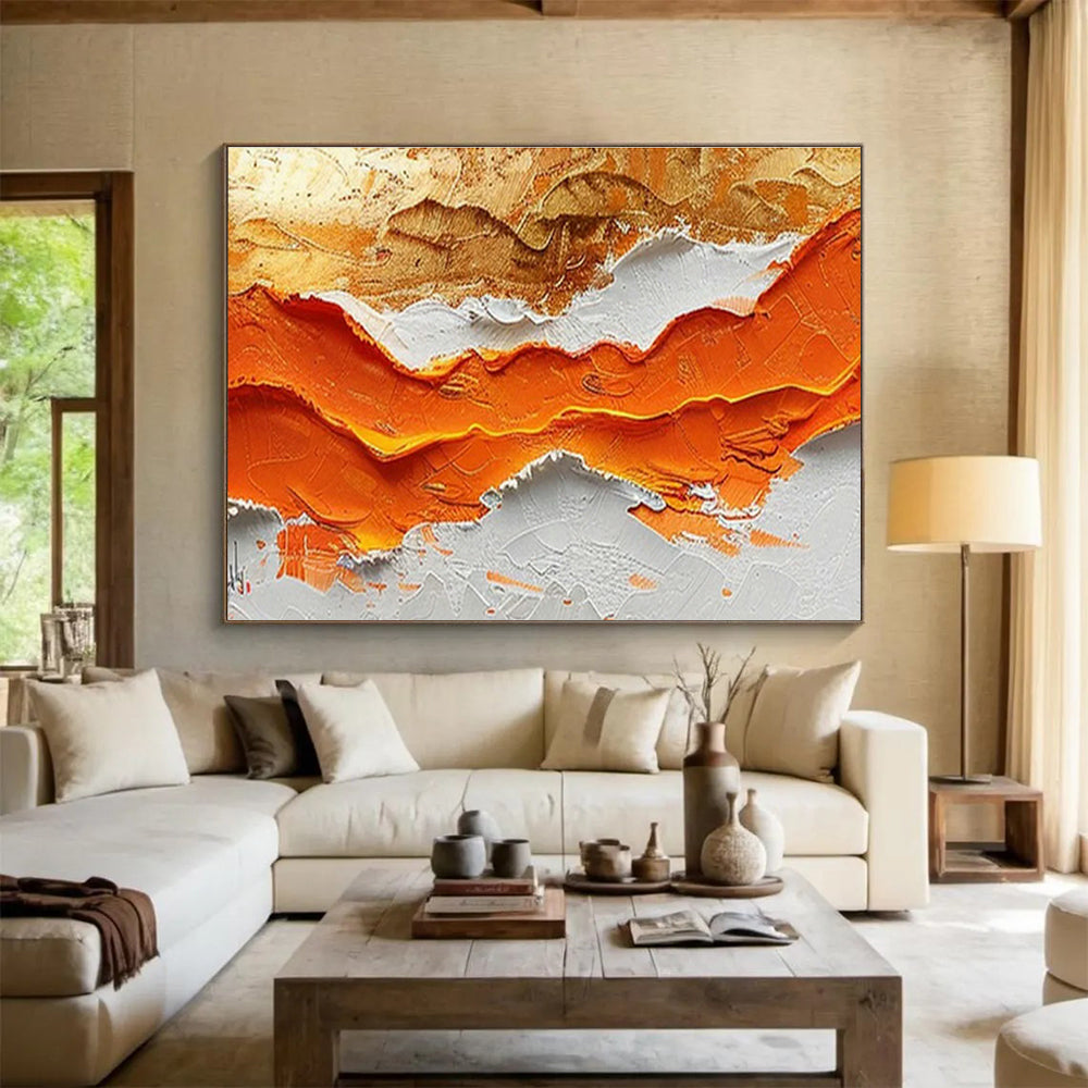 Large Custom Abstract Hand-Painted Art for Smart Factory Quality Control Lab DLZ2848