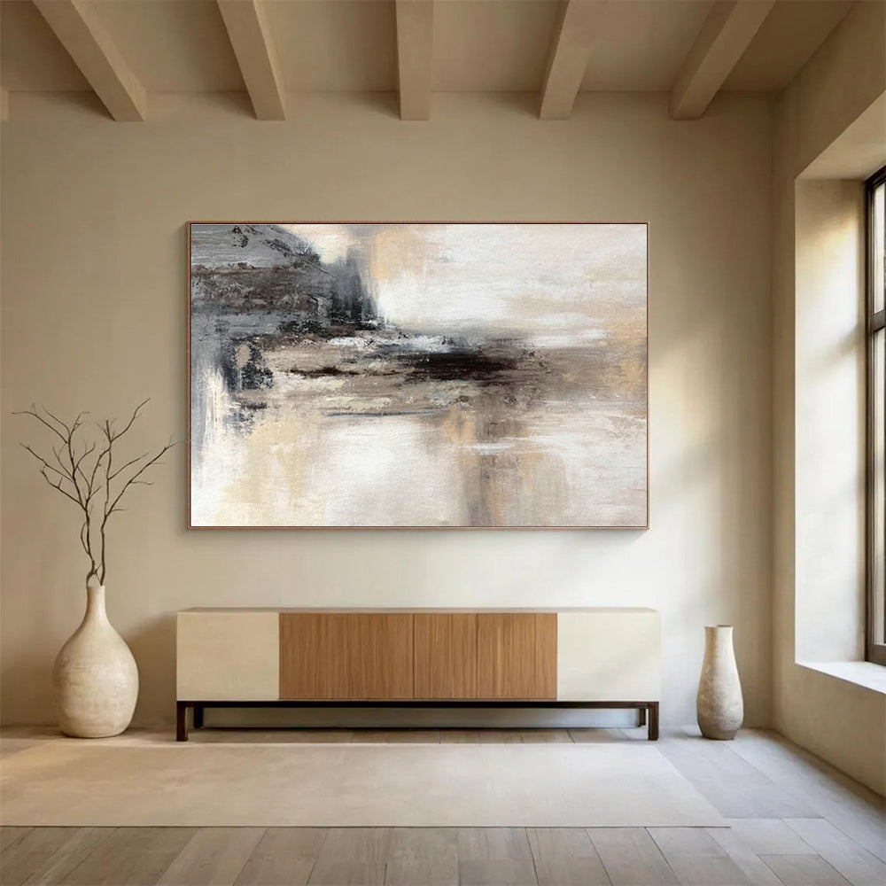 Custom-Made Space Tourism Spacecraft Maintenance Hangar Large Abstract Hand Painting DLZ2666
