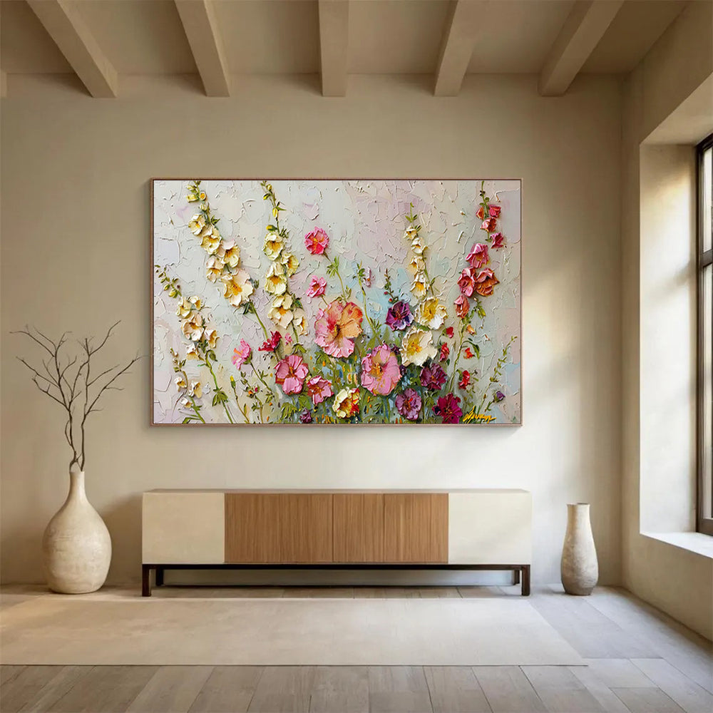Customizable Mars Subterranean Habitat Giant Abstract Hand Painting DLZ2644