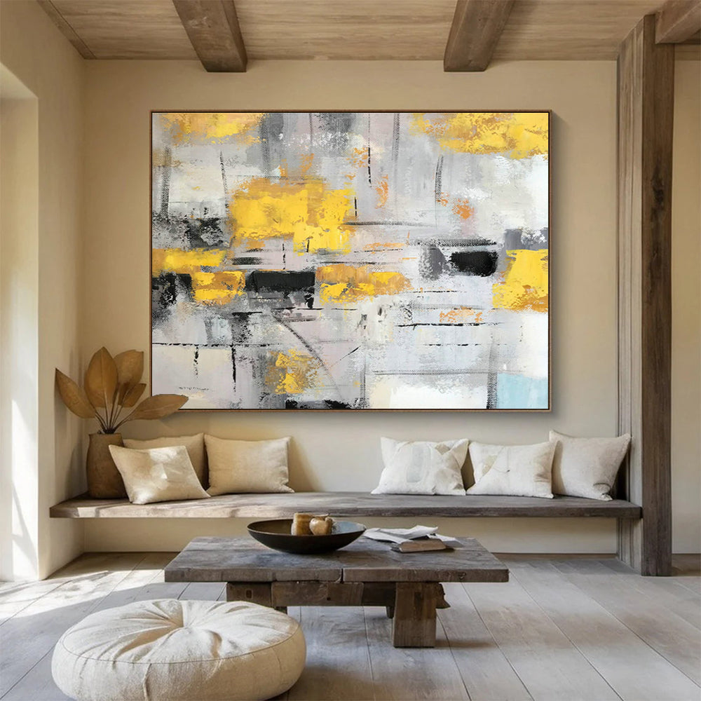 Bespoke Vertical Urban Vertical Microgreens Cultivation Facility Oversized Abstract Hand-Painted Mural DLZ2669
