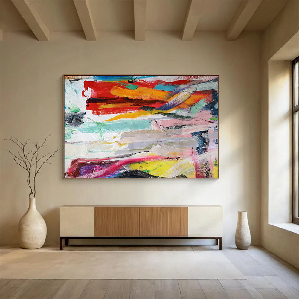 Customized Large Abstract Hand Painting for Museum DLZ2689