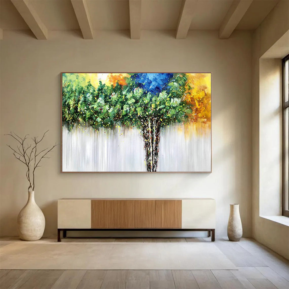 Custom-Made Gene Synthesis Lab Large Abstract Hand Painting DLZ2560