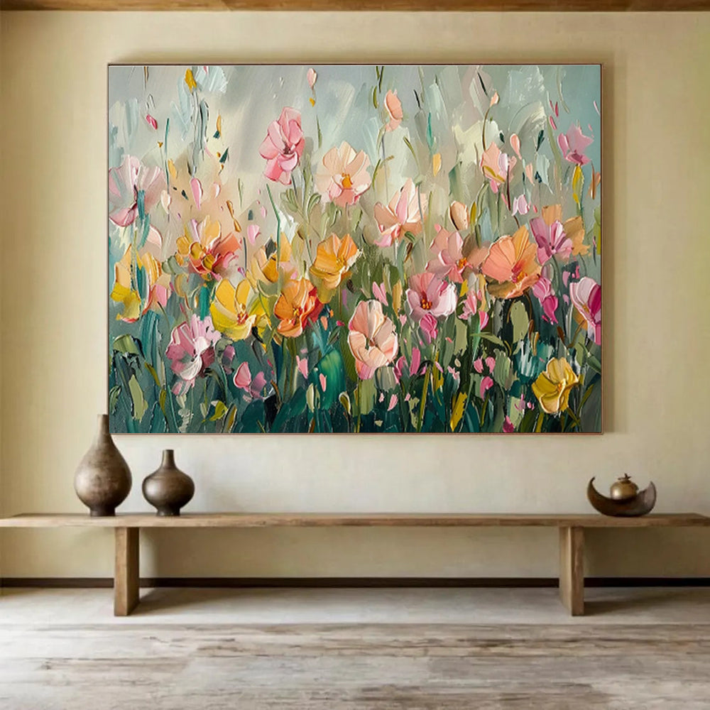 Customized Large Abstract Hand Painting for Underwater Noise Pollution Mitigation Project Office DLZ3093
