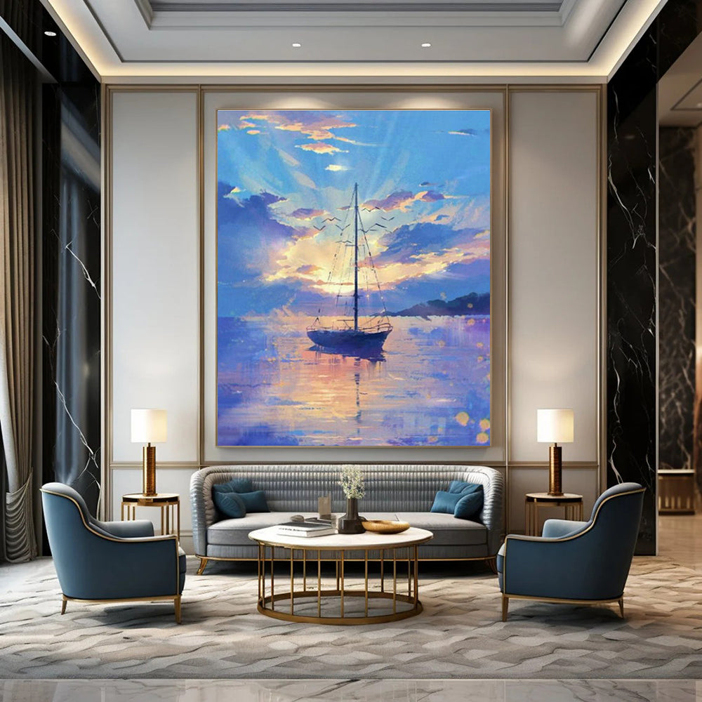 Extensive Large-Scale Custom Hand-Painted Abstract Canvas - Artistic Canvas for Street Art Jams  DLZ0316