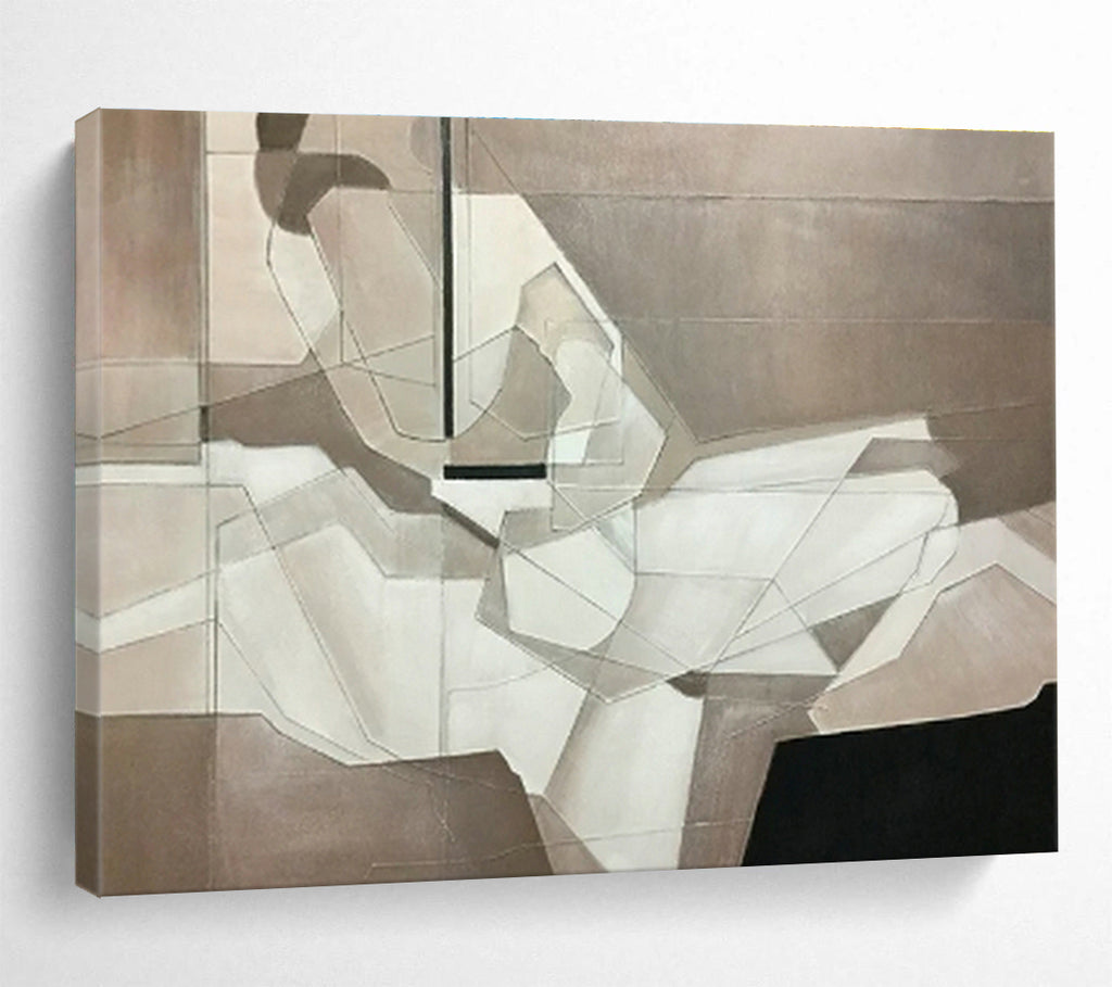 Custom-Made Giant Abstract Hand Painting for Dental Office DLZ2734