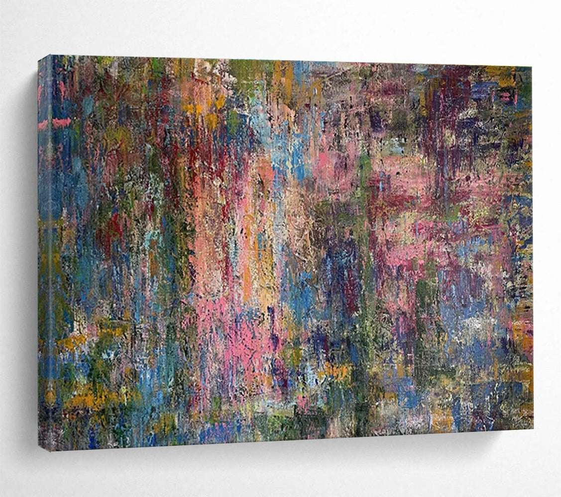 Custom Giant Abstract Hand Painting for Vertical Urban Farming Smart Irrigation System Development Lab DLZ3099