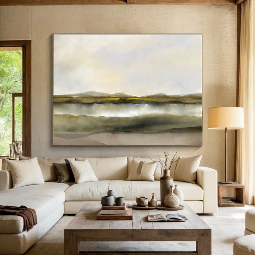 Large Custom Abstract Hand-Painted Art for Artisan Bakery DLZ2745