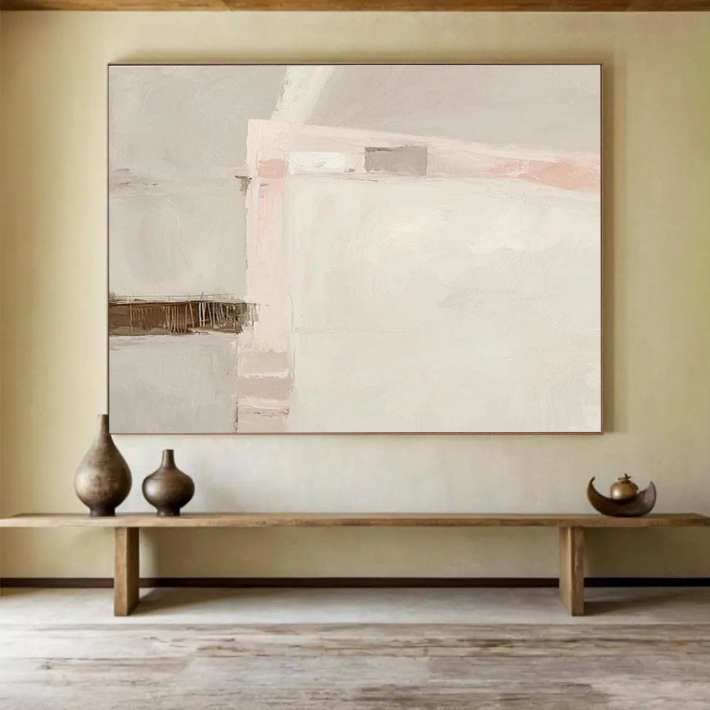 Oversized Custom Abstract Hand Painting for Underground Parking Garage Entrance DLZ2816