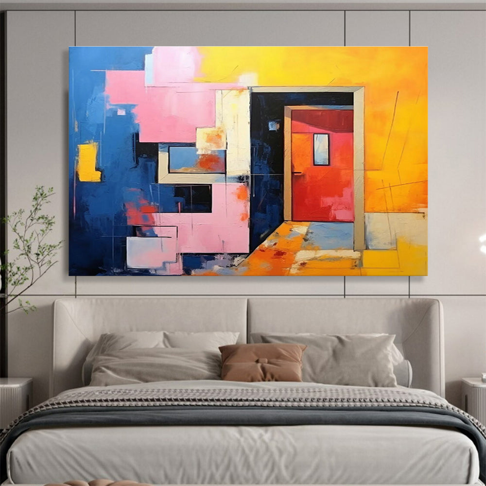Oversized Custom Hand-Painted Abstract Art for Antarctic Marine Phytoplankton Research Station DLZ3026
