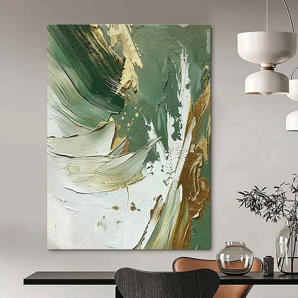 Large-Scale Customizable Hand-Painted Abstract Painting - Artistic Decoration for Cafes  DLZ0126