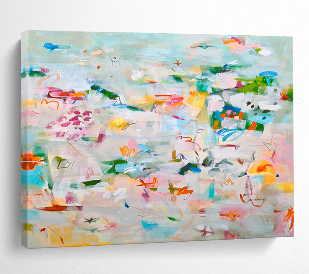 Industrial Pipe Frame Custom Hand-Painted Abstract Art for Lofts and Industrial Spaces