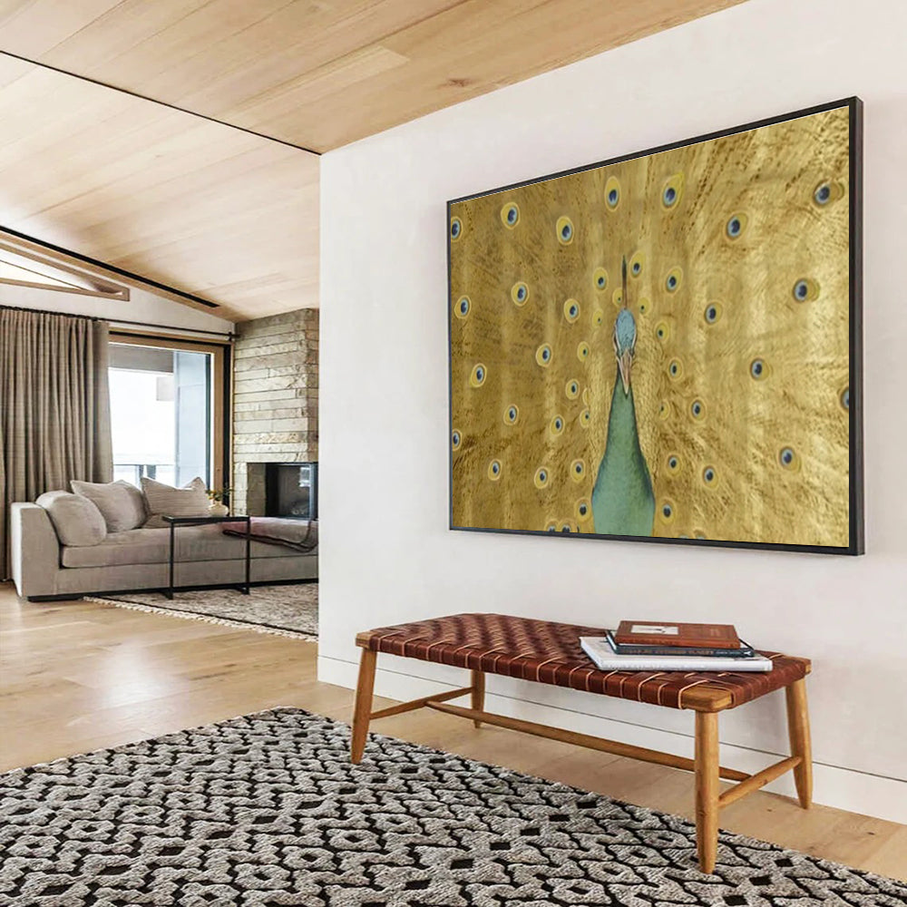 Custom-Made Giant Abstract Hand Painting for Subterranean Geothermal District Heating Network Expansion Center DLZ3124