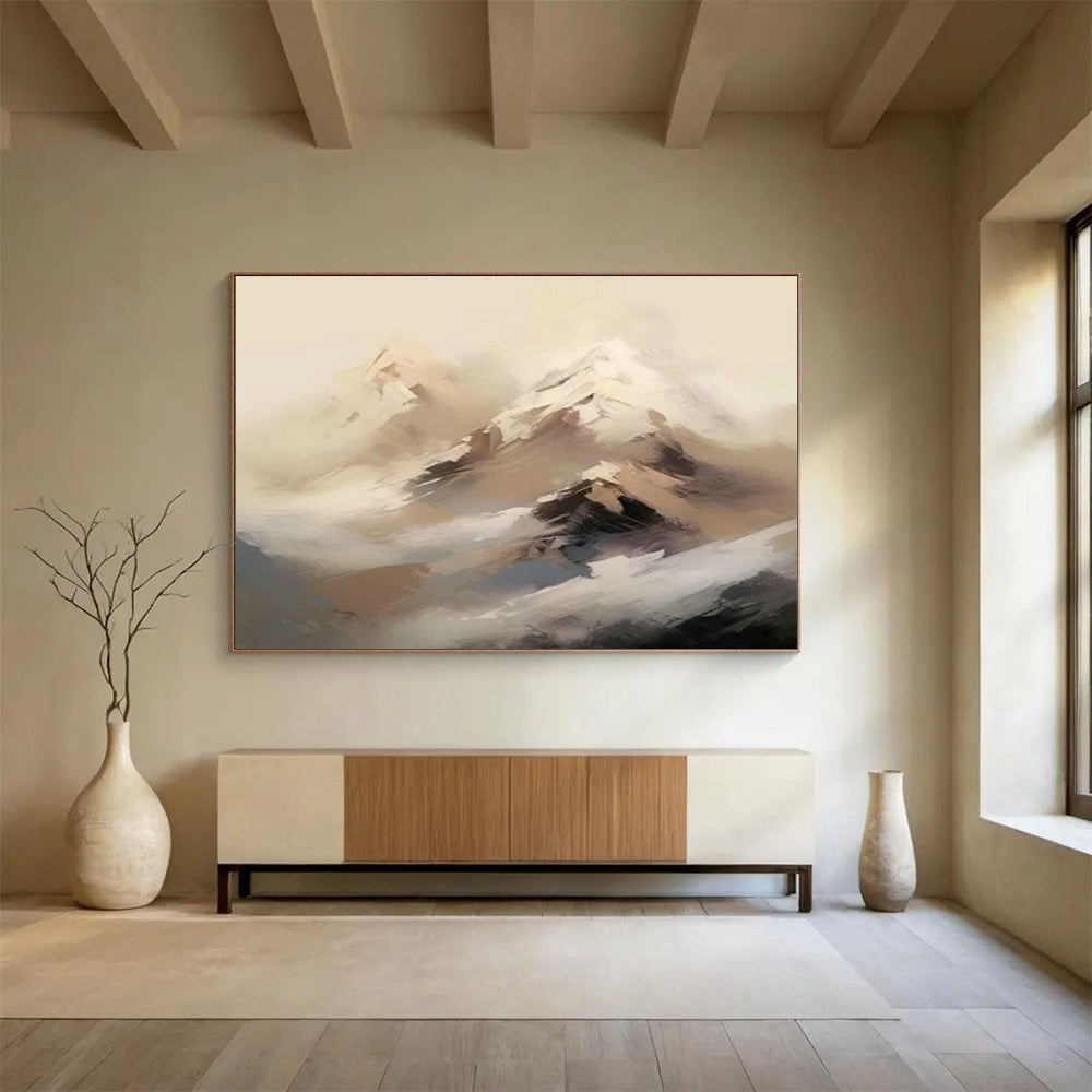 Custom Giant Abstract Hand Painting for Flower Shop DLZ2709