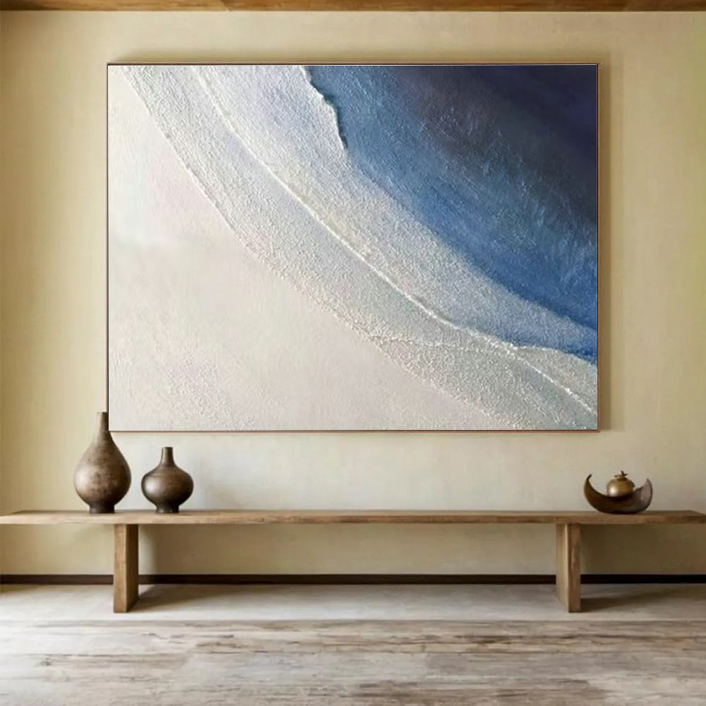 Oversized Custom Hand-Painted Abstract Canvas for Outdoor Patios DLZ3278