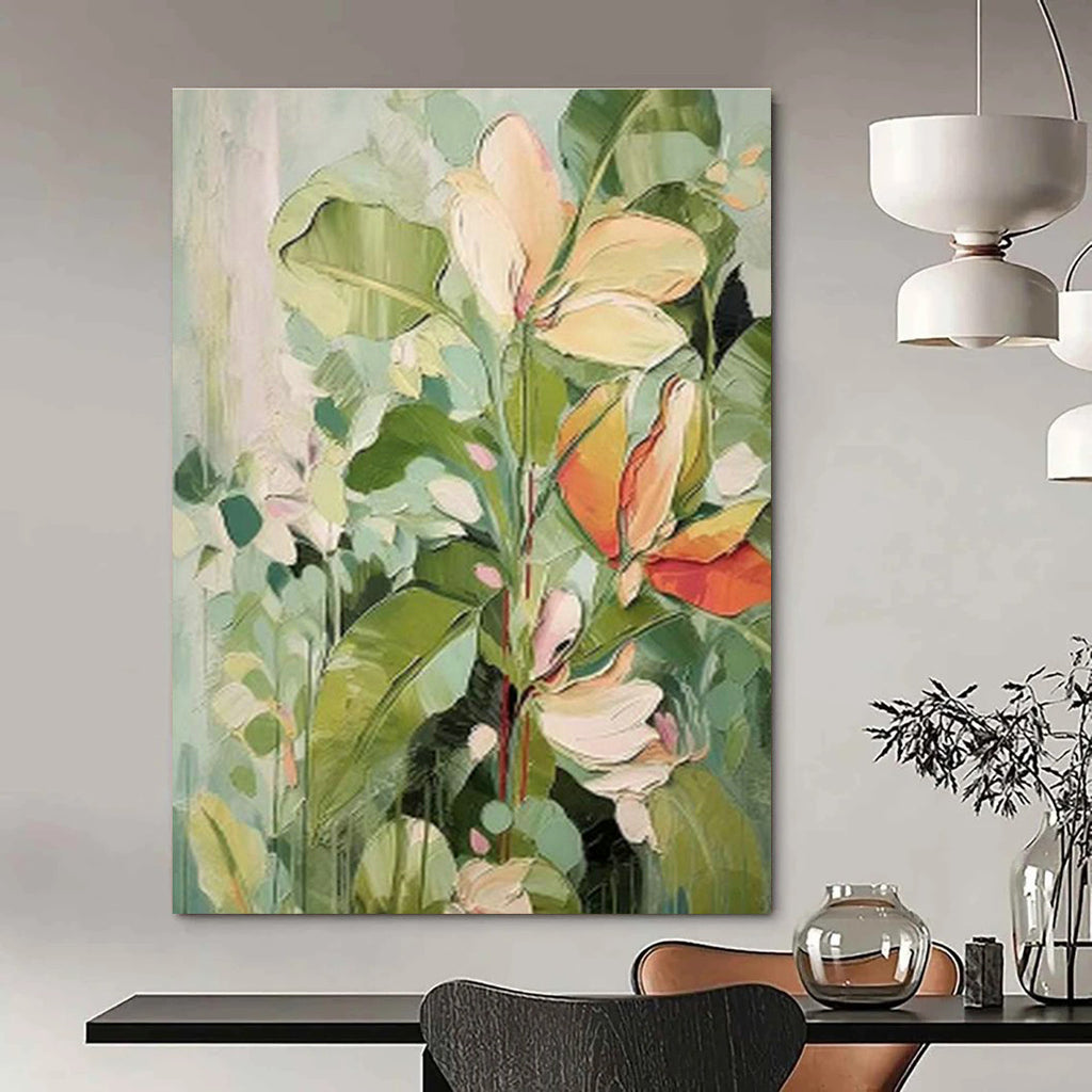 Vast Custom Hand-Painted Abstract Canvas - Bohemian Vibe for Artisan Jewelry Stores  DLZ0227