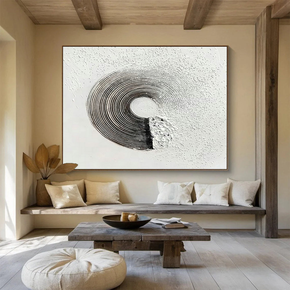 Custom-Made Giant Abstract Hand Painting for Deep-Sea Submarine Rescue Training Center DLZ3029