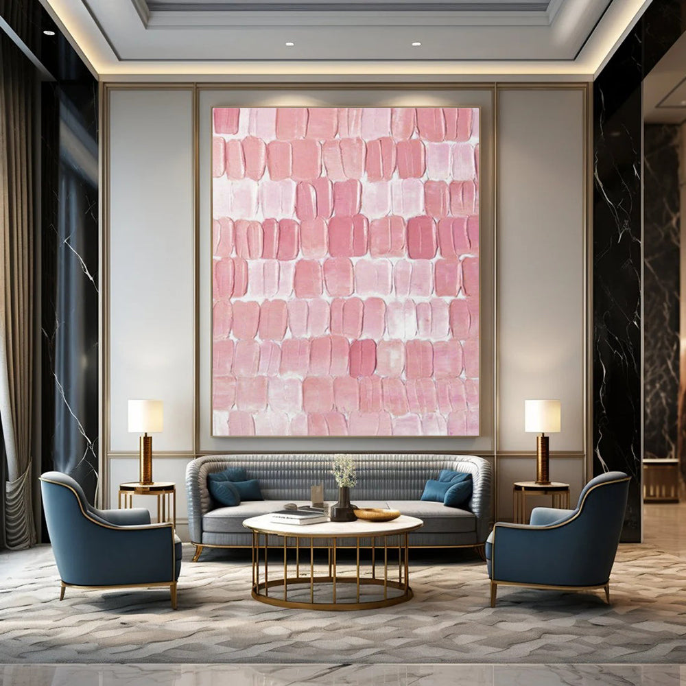 Grand Custom Hand-Painted Abstract Canvas - Artistic Modernity for Contemporary Art Biennales  DLZ0274