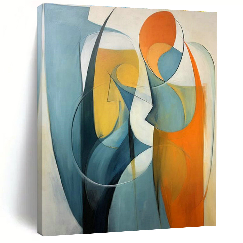 Extensive Large-Scale Custom Hand-Painted Abstract Canvas - Artistic Freedom for Street Performance Arenas  DLZ0286