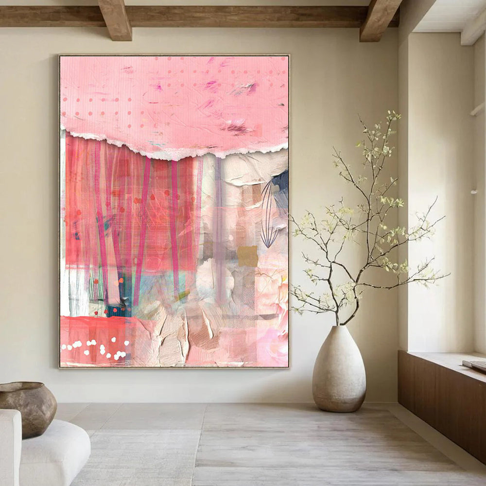 Large-Scale Customizable Hand-Painted Abstract Painting - Background Decoration for Photography Studios  DLZ0134