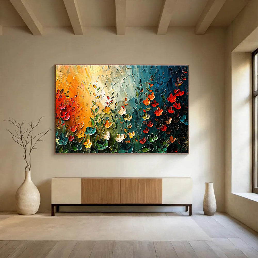 Oversized Custom Hand-Painted Abstract Art for Subterranean Cave Ecosystem Education Center DLZ3071