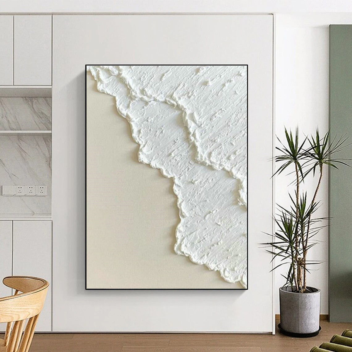 Massive Custom Hand-Painted Abstract Canvas - Artistic Beauty for Botanical Art Galleries  DLZ0264