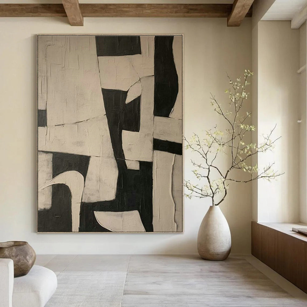 Grandiose Custom Hand-Painted Abstract Painting - Regal Touch for Ballrooms  DLZ0207