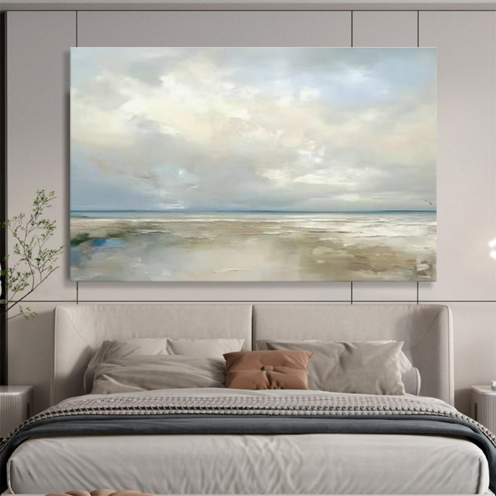 Oversized Custom Hand-Painted Abstract Art for Bookstore DLZ2710