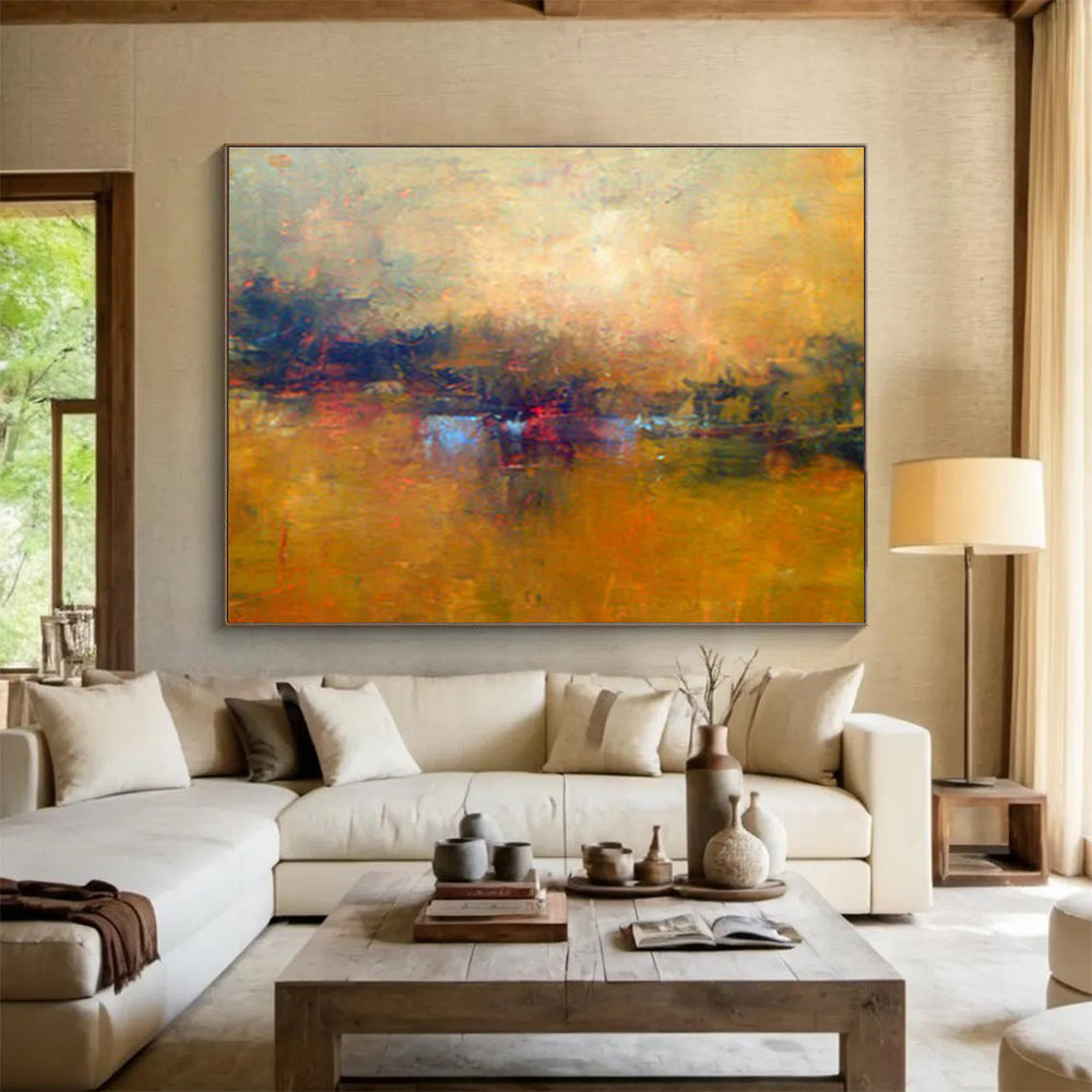 Custom Giant Abstract Hand Painting for Mental Health Counseling Center DLZ2783