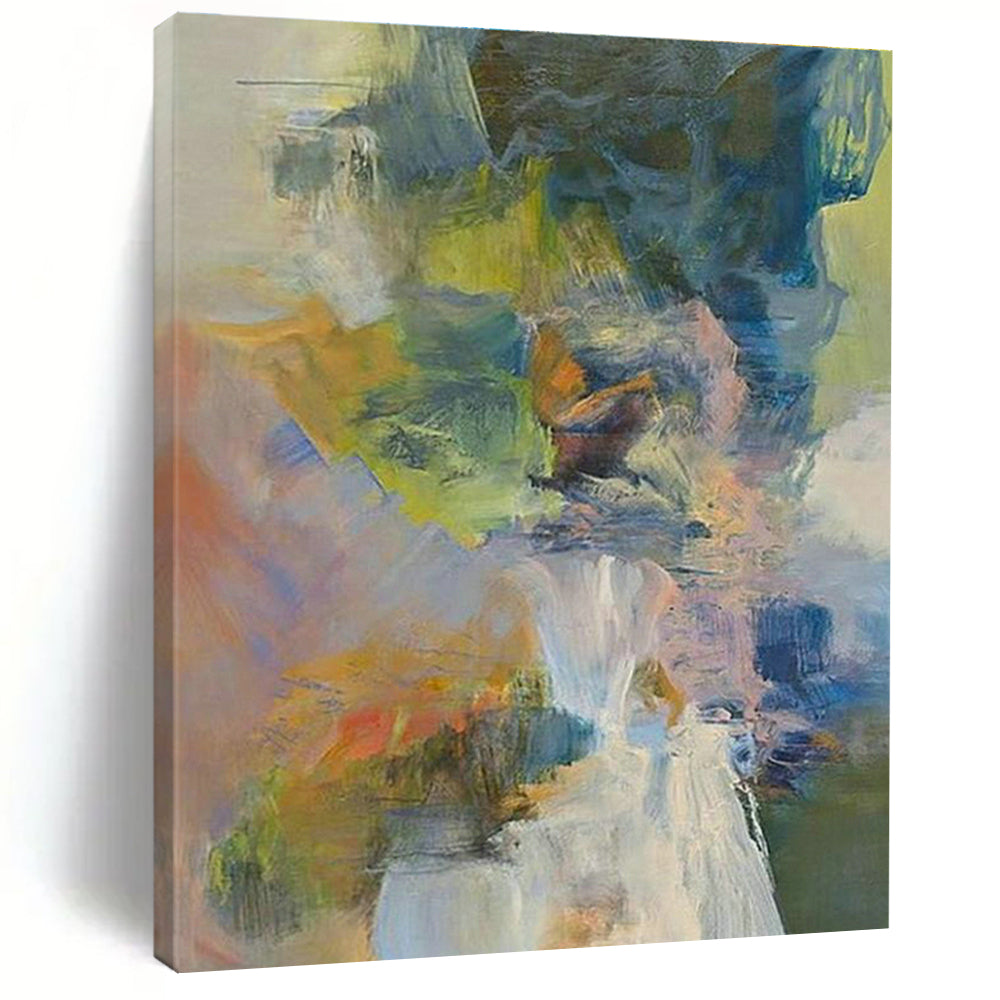 Vast Custom Hand-Painted Abstract Canvas - Artistic Creativity for Cartoon Animation Studios  DLZ0267