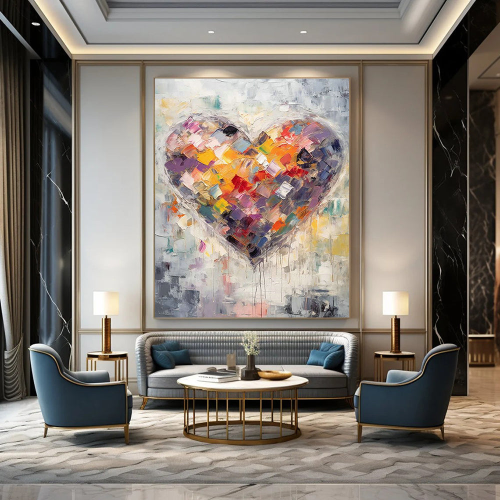 Must-Have for Meeting Rooms: Large-Scale Custom Hand-Painted Abstract Artwork  DLZ0129