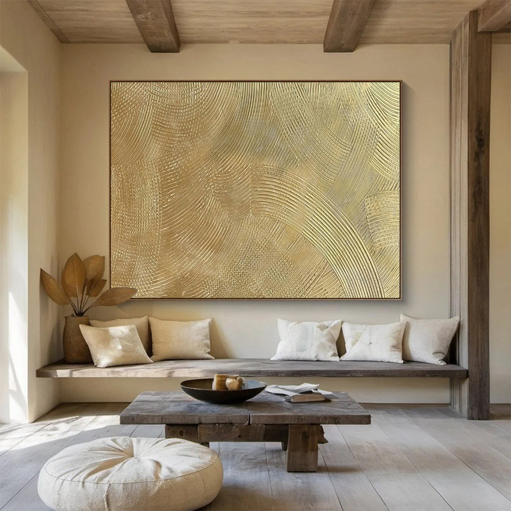 Oversized Custom Hand-Painted Abstract Art for Urban Rainwater Harvesting Hub DLZ2964