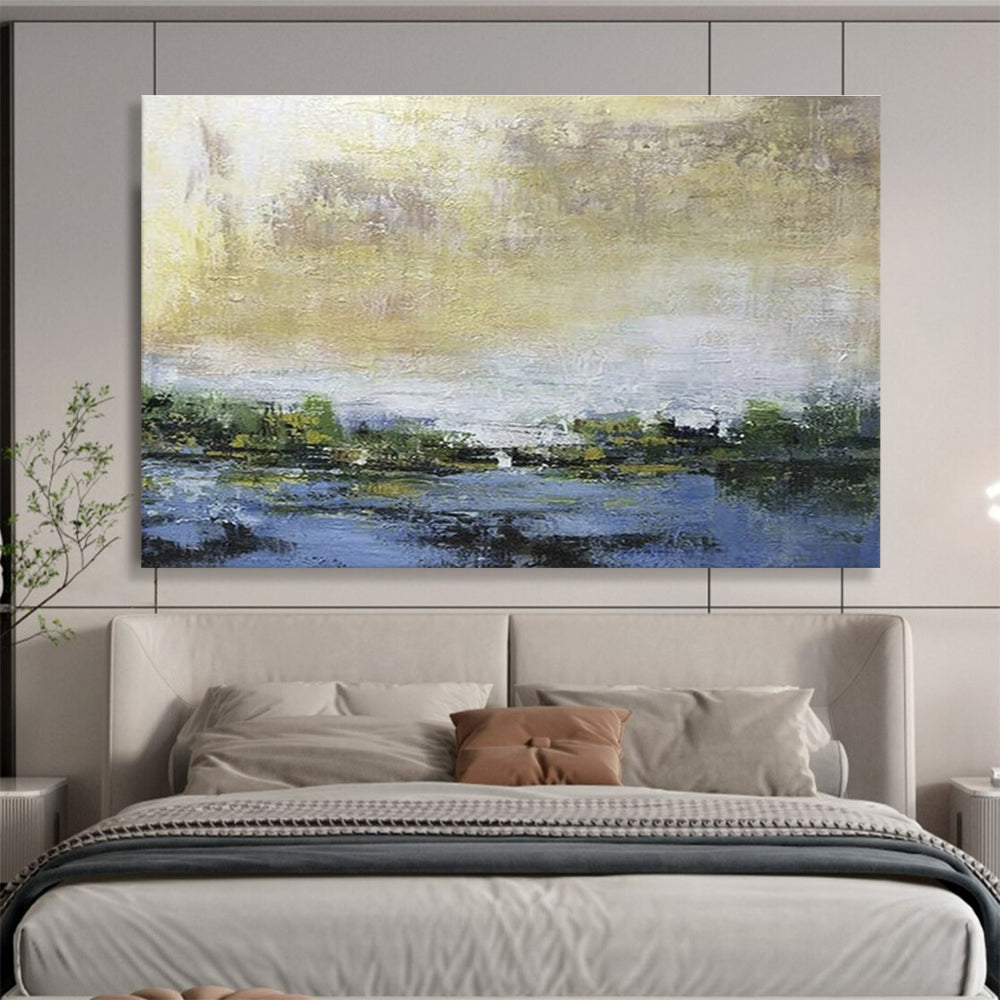 Bespoke Vertical Urban Farming Complex Oversized Abstract Hand-Painted Art DLZ2579