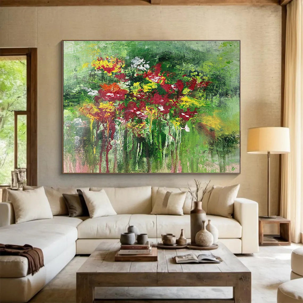 Giant Modern Abstract Art - Commissioned Mixed Media Wall Decor for Hotel Lobbies