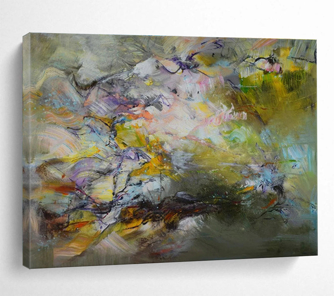 Oversized Custom Hand-Painted Abstract Art for Subterranean Cave Art Conservation and Study Institute DLZ3042