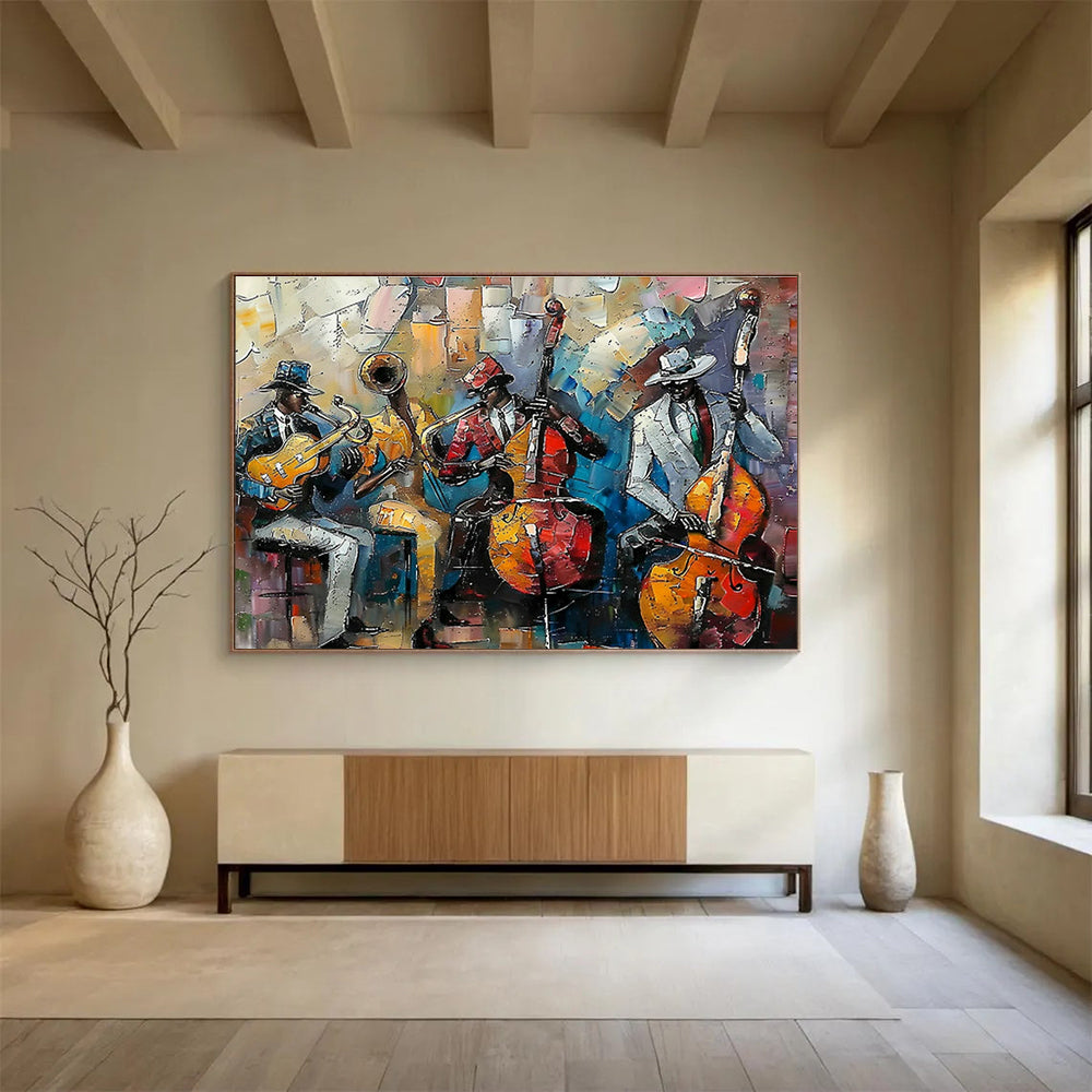 Custom-Made Giant Abstract Hand Painting for Deep-Sea Hydrothermal Vent Microbial Mat Research Lab DLZ3145