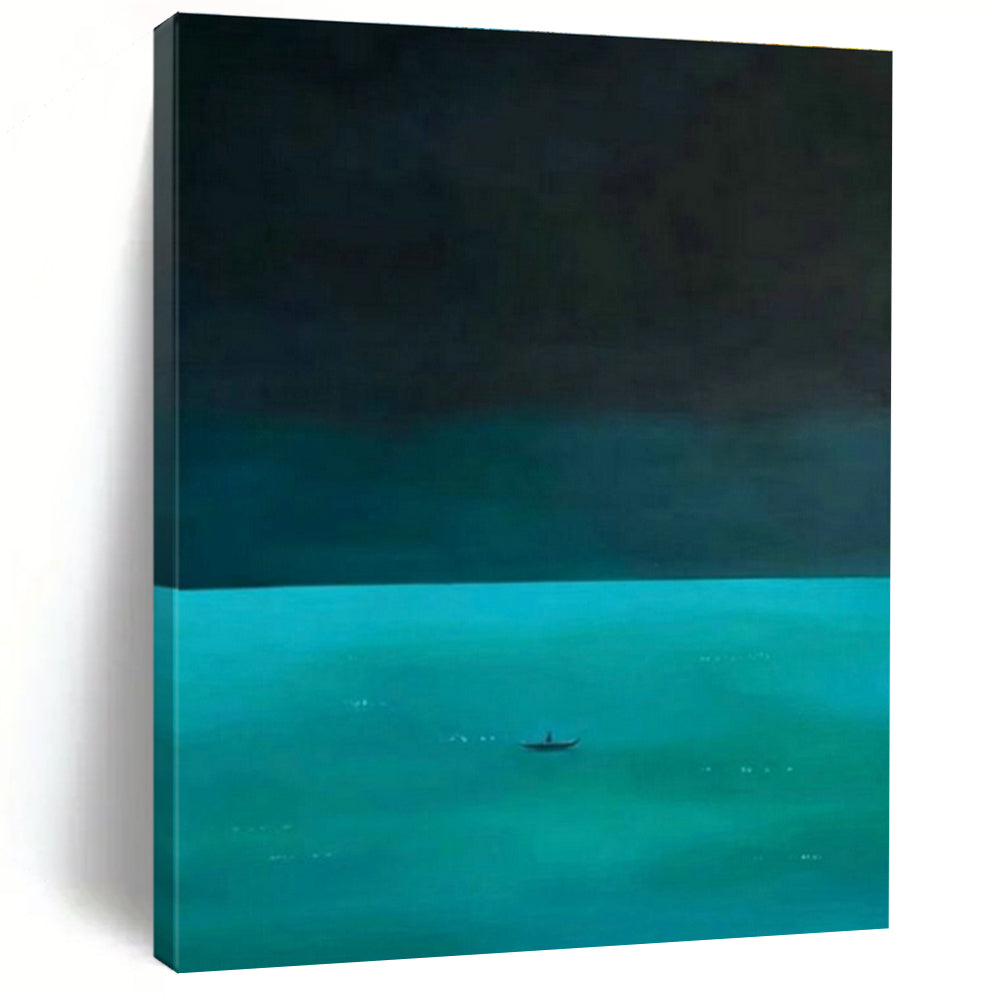 Striking Large Custom Hand-Painted Abstract Art - Artistic Innovation for Artificial Intelligence Research Centers  DLZ0293