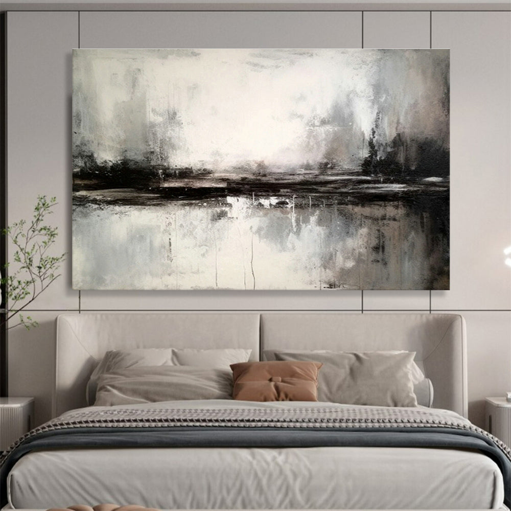 Bespoke Vertical Aquarium Oversized Abstract Hand-Painted Mural DLZ2537