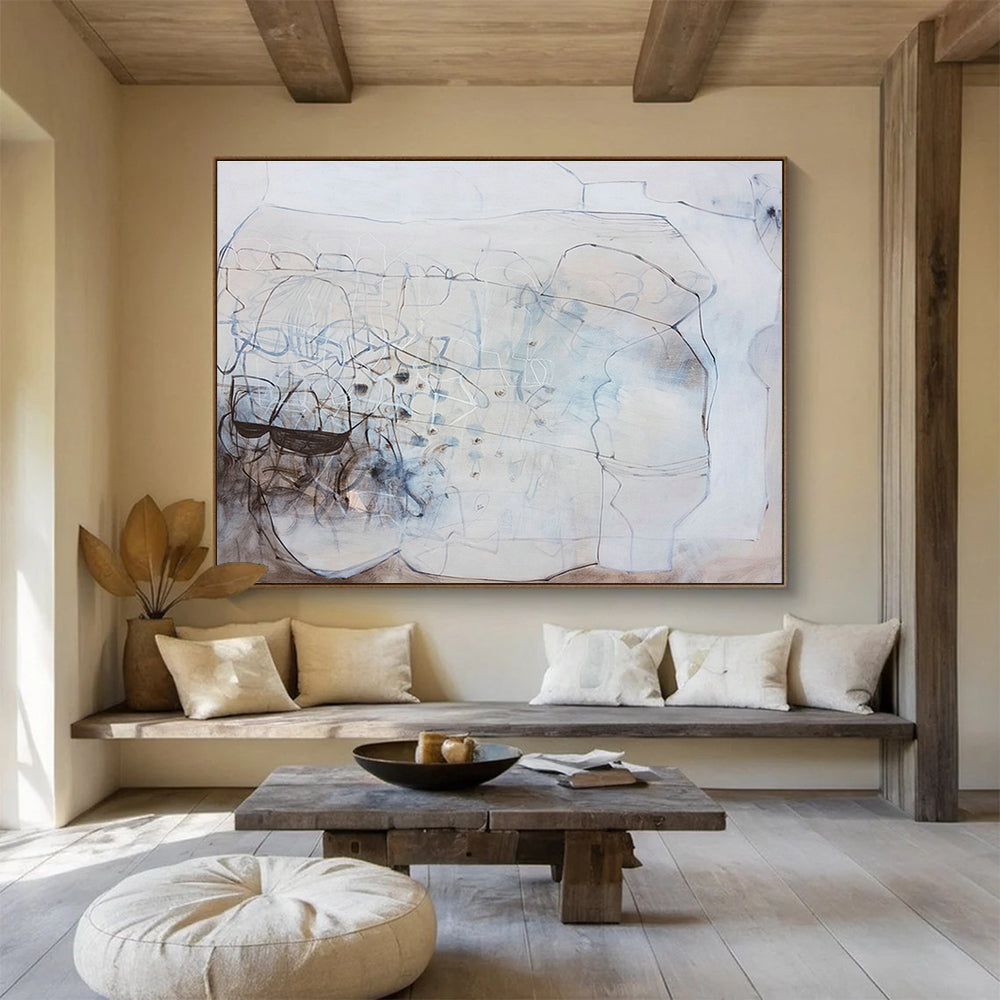 Bespoke Bedroom Large Abstract Hand-Painted Decor
