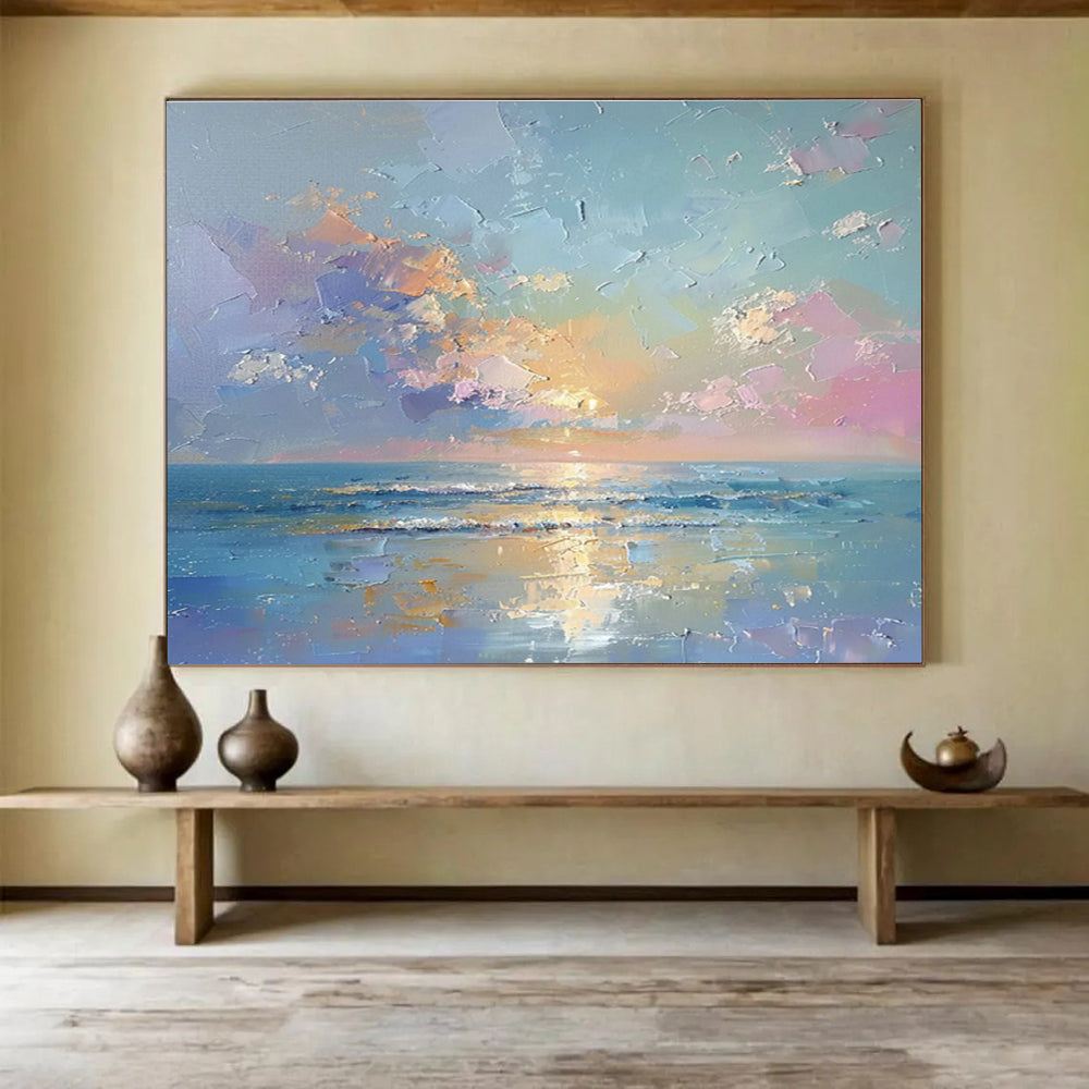 Oversized Custom Hand-Painted Abstract Art for Brewpub DLZ2747