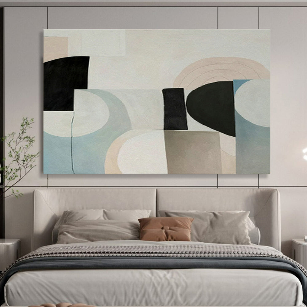 Custom-Made Giant Abstract Hand Painting for Subterranean Fungi Cultivation Vault DLZ2967