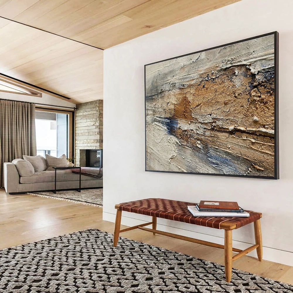 Bespoke Club Large Abstract Hand-Painted Art