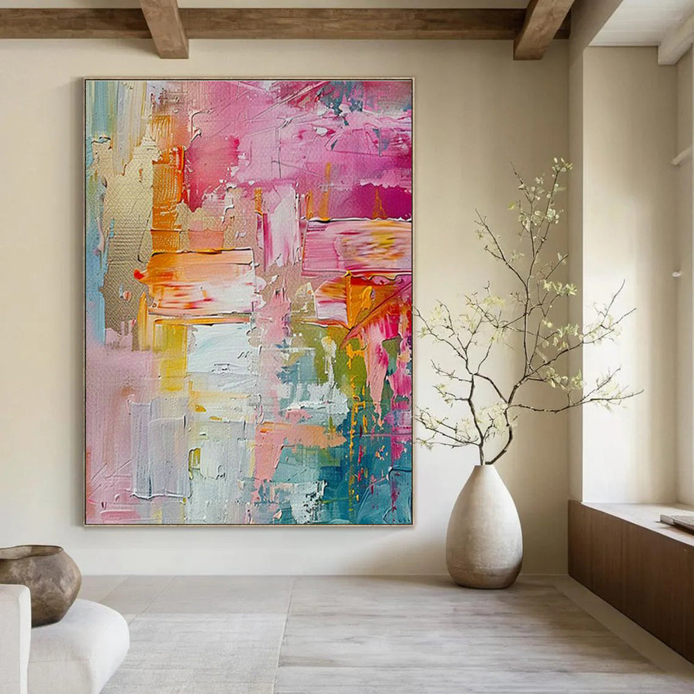 Large-Scale Custom Hand-Painted Abstract Painting for Hair Salons  DLZ0127