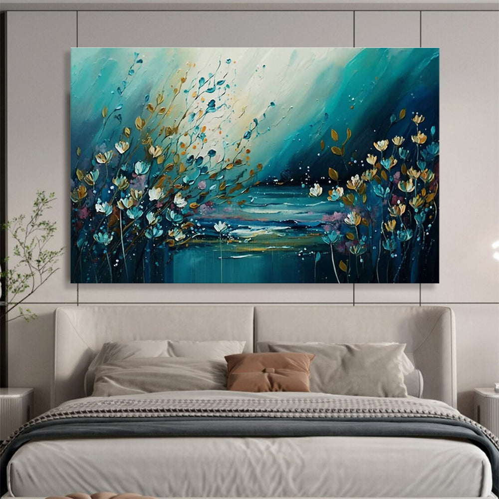 Oversized Customizable Handmade Abstract Wall Art for Libraries DLZ3263