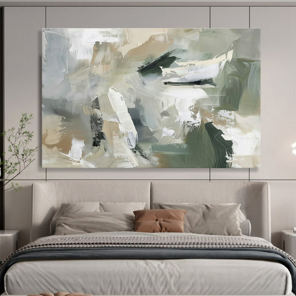 Custom-Made Space Debris Recycling Factory Large Abstract Hand Painting DLZ2624